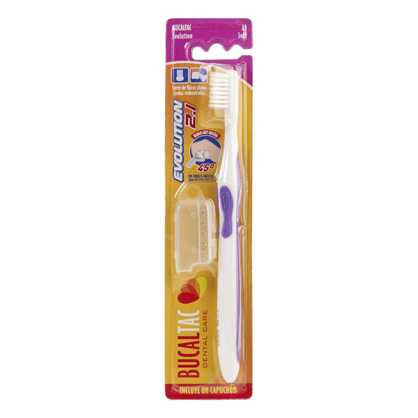 Bucal Tac Evolution Soft Toothbrush 2.1 with 3 Rows of Soft Bristles, Ergonomic Handle & More!