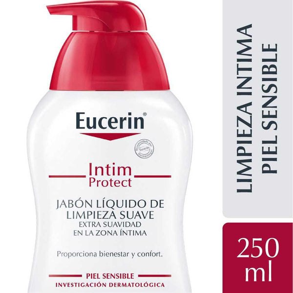 Eucerin Intimate Hygiene Gel Protect For Sensitive Skin (250Ml / 8.45Fl Oz): Cleansing, Reducing Irritation & Dryness with Lactic Acid & Bisabolol.