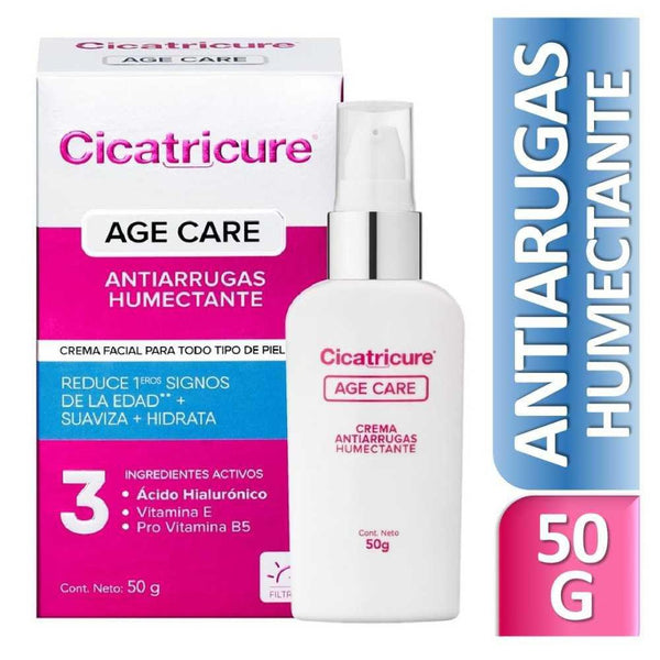 Cicatricure Age Care Moisturizing Facial Cream(50Gr / 1.76Oz) Reduce 1st Signs of Age,Contains Hyaluronic Acid, Vitamin E,Pro Vitamin B5 & UV Filters