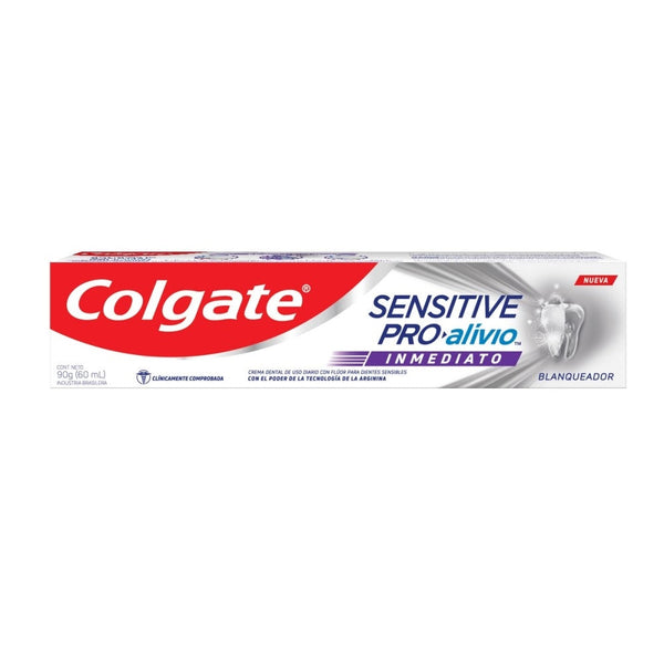 Colgate Sensitive Pro Relief Toothpaste White - 90g / 3.04oz - With Fluoride and Arginine - 2 Years Expiry Date