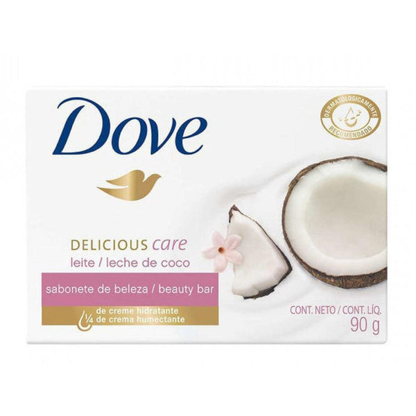 Dove Coconut Milk Vanity Soap 90Gr - Moisturizing, Nourishing, Hypoallergenic & Cruelty Free