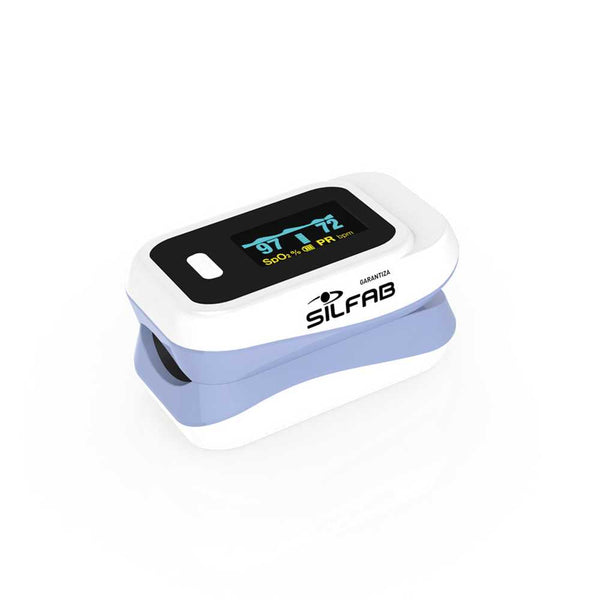 Fingertip Pulse Oximeter Silfab YK-80C with Dual Color OLED Display, Plethysmographic Wave, Automatically Power Off & More