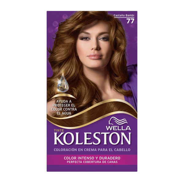 Koleston Hair Coloring Kit 77 Brown Bambi (1 Pack): Wear Gloves, Keep Out of Reach of Children for Safe Hair Coloring