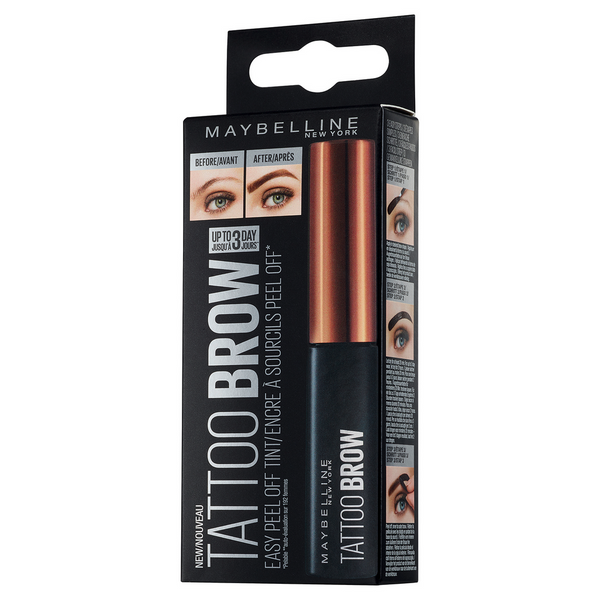 Maybelline Brow Tattoo Light Brown Semi Permanent Eyebrow Ink - 4.6G/0.16Oz, Paraben-Free, Dermatologically Tested, Waterproof & Smudgeproof