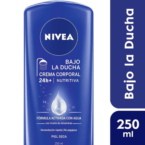 Nivea Nourishing Under Shower Cream - 250ml / 8.45fl Oz - Macadamia Oil & Vitamin E - All Skin Types
