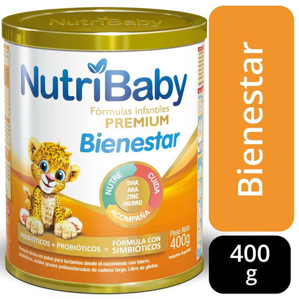 Nutribaby Infant Formula Milky Powder ‚Premium Wellness with Iron, Prebiotics, Probiotics, Omega-3s, Gluten-Free, Symbiotics (400G / 14.10Oz)