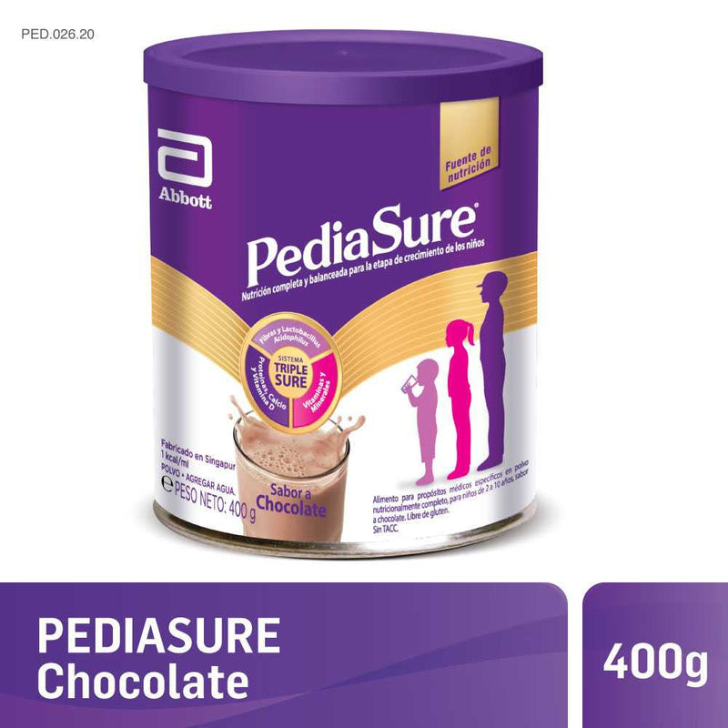 Pediasure Chocolate Powder (400Grs / 14.10Oz) for Balanced Nutrition for Kids 1-10 Years Old