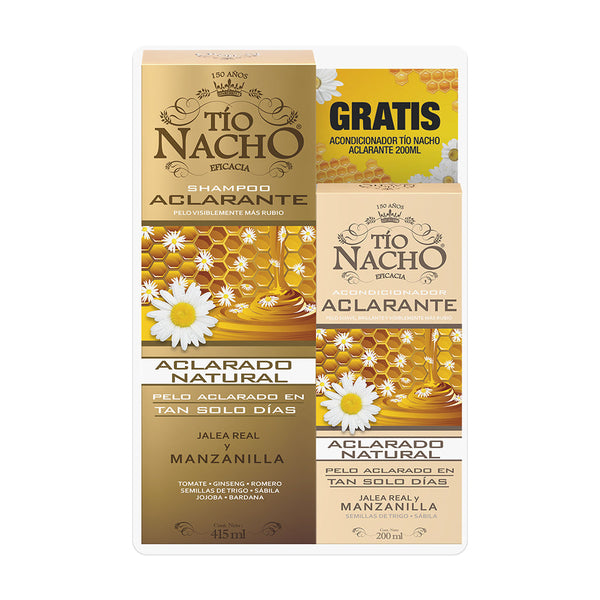 Tio Nacho Shampoo & Brightening Conditioner 415ml/14.03 Fl Oz - Royal Jelly, Chamomile, Natural Extracts for Gradual Lightening, Nourishing, Sulfate-Free & Safe for Color-Treated Hair