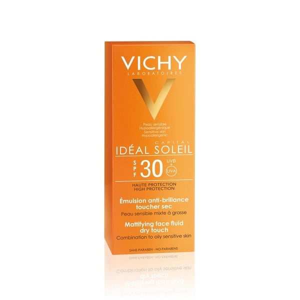 Vichy Idleal Soleil Toucher Sec Sunscreen Fps30: Broad Spectrum UVA/UVB Protection SPF 30 Non-Greasy & Non-Sticky (Fps30)